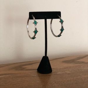 Lucky Brand Hoop Earrings Silver